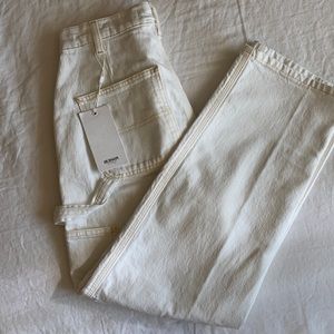 NWT Hudson white carpenter pants
